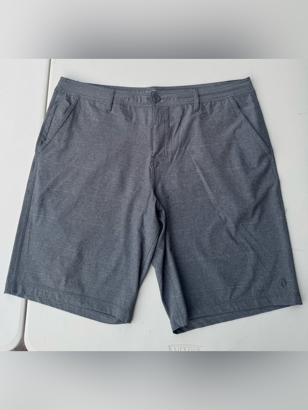 Hang Ten Men’s Shorts, Waist 40”, Grey, Hybrid, 11” Inseam